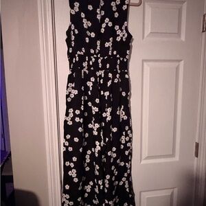 GAP Monochrome Floral Maxi Dress